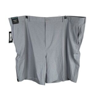 NEW Roundtree‎ & Yorke Performance Golf Shorts Mens 50 Gray Stretch Classic Fit